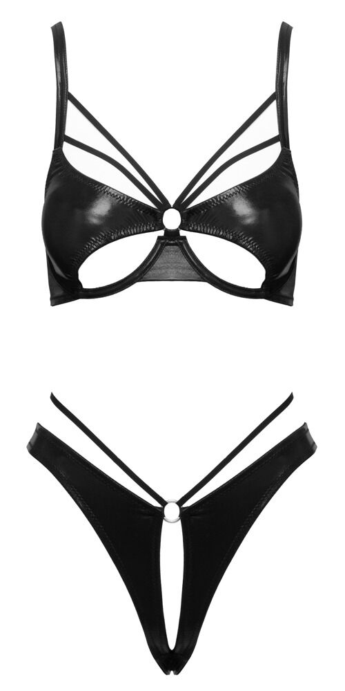 Dessous-Set im Wetlook