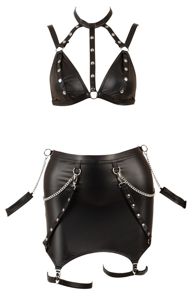 Straps-Set mit abnehmbaren Ketten und Handfesseln