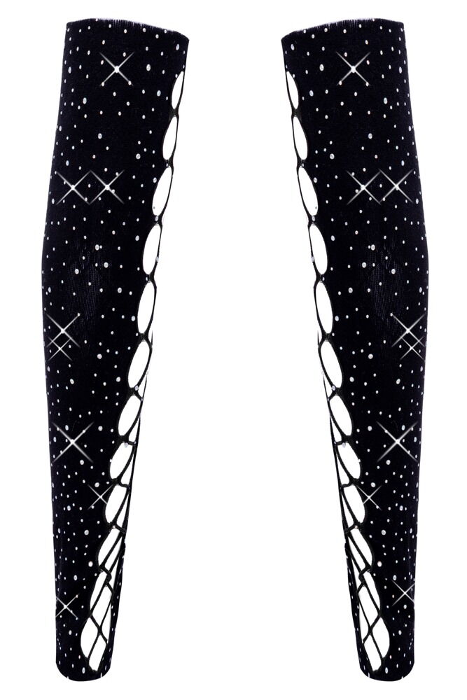 Armstulpen mit Glitzersteinchen