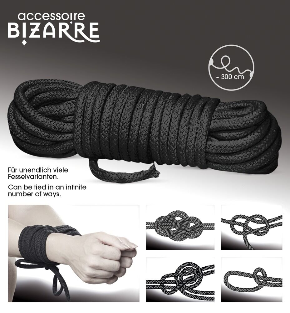 Bondage-Seil, 7 mm stark, 3 Meter lang