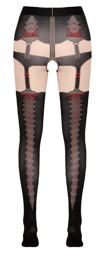 Straps-Strumpfhose im Trachten-Look