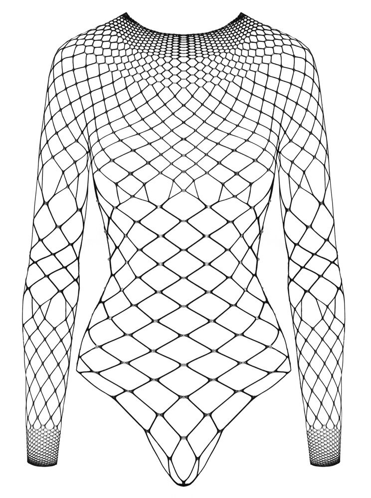 Netz-Body mit Strassbesatz
