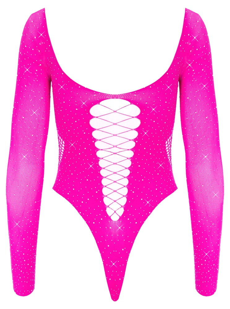 Body im Pink-Glitzer-Look