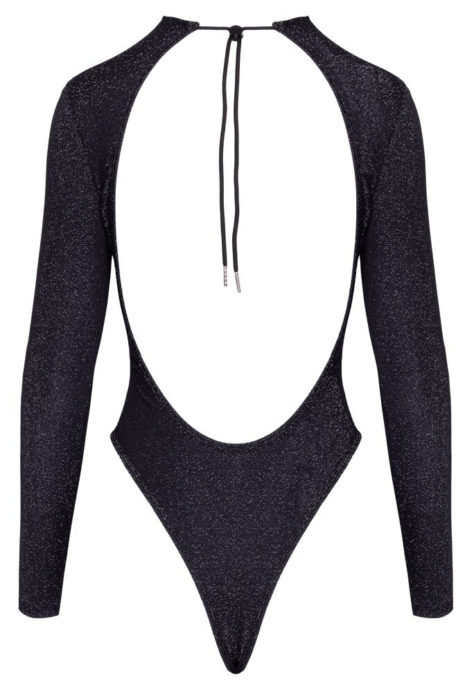 Body mit Silberglitzer