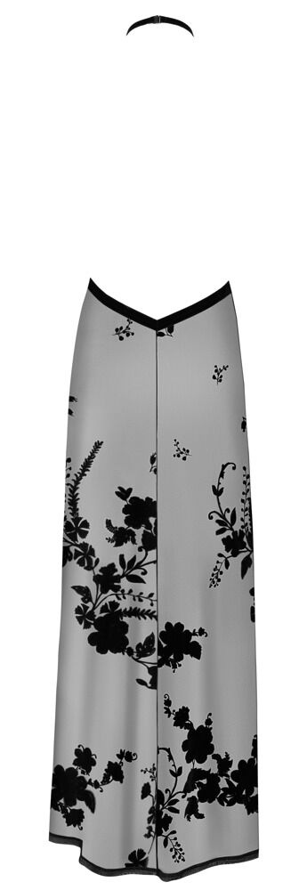 Kleid „Libido“ aus Stretchnetz mit Samtflockprint