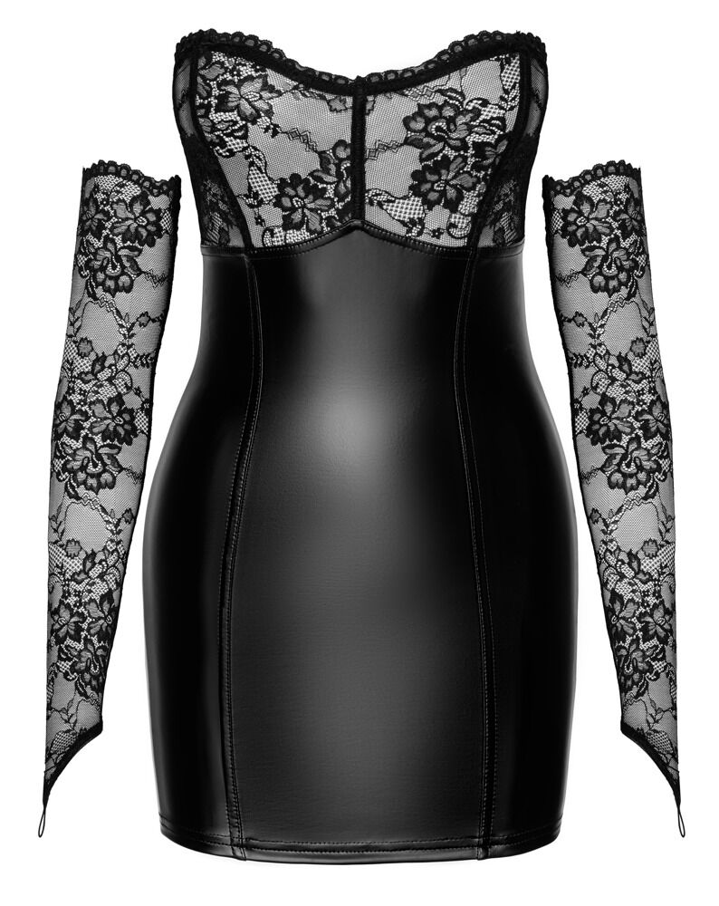 Minikleid „Orgia“ inklusive Spitzen-Armstulpen