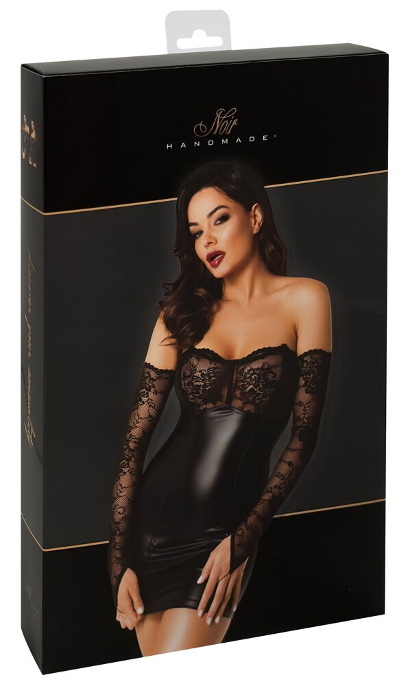 Minikleid „Orgia“ inklusive Spitzen-Armstulpen