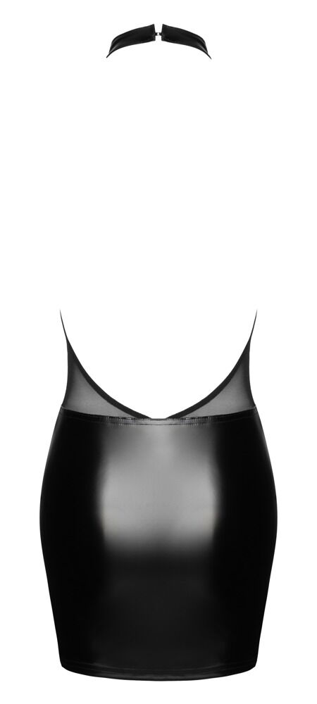 Minikleid im stylischen Material-Mix