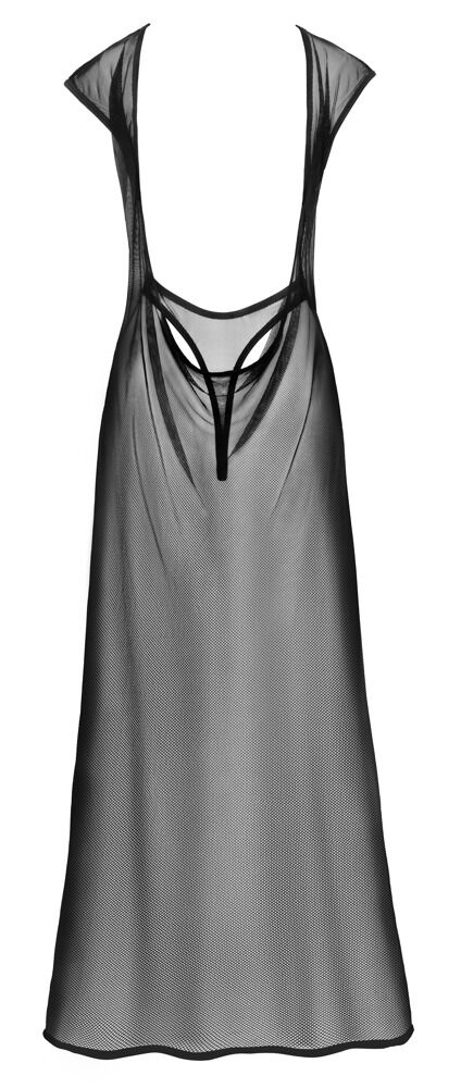 Netz-Kleid mit eingenähtem Netz-Body