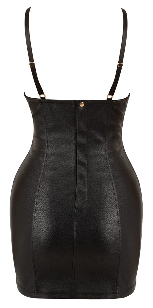 Minikleid aus weichem Lederimitat