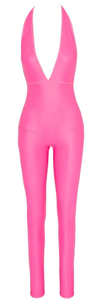 Overall plus Riostring, stylischer Mattlook in Hotpink