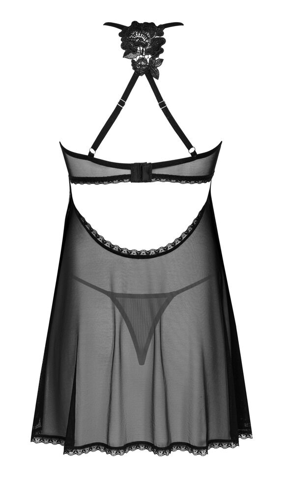 Babydoll plus String „Latinesa“ in zarter Transparenz