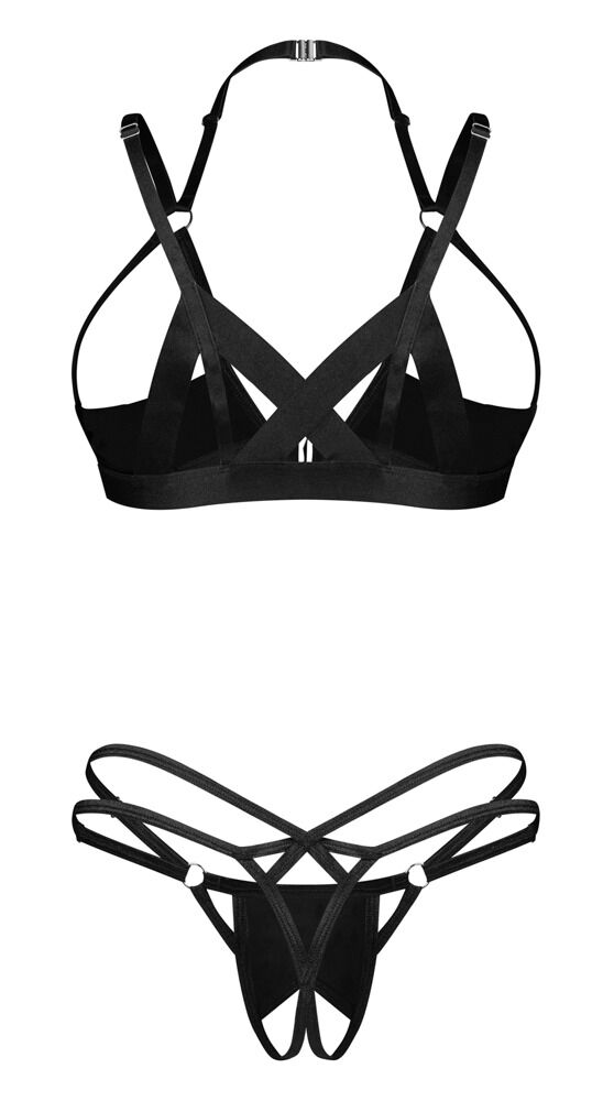Ouvert-Set „Keira Lise“ aus Lack