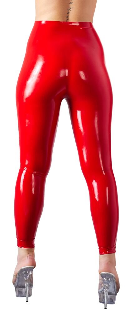 Leggings aus Latex, taillenhoch