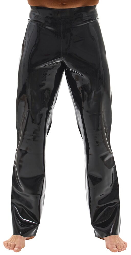 Latex-Hose mit ausgestelltem Bein