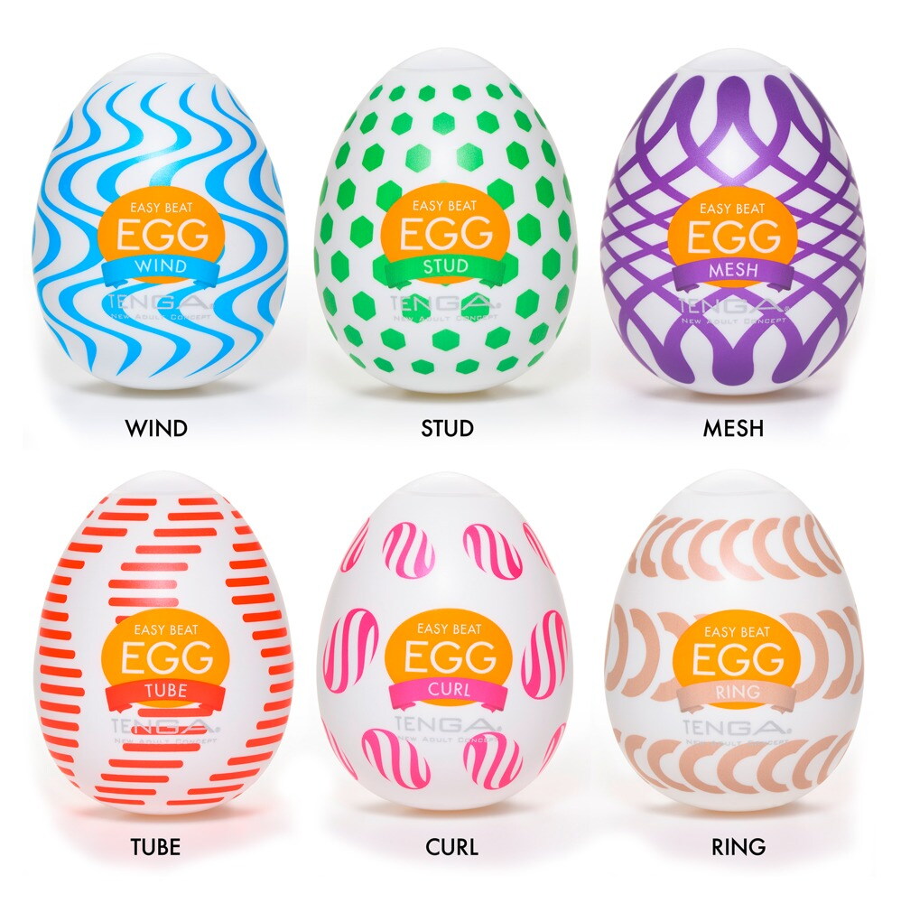 6-teiliges Masturbator-Set „Egg Variety Pack Wonder“ mit verschiedenen Stimulationsstrukturen