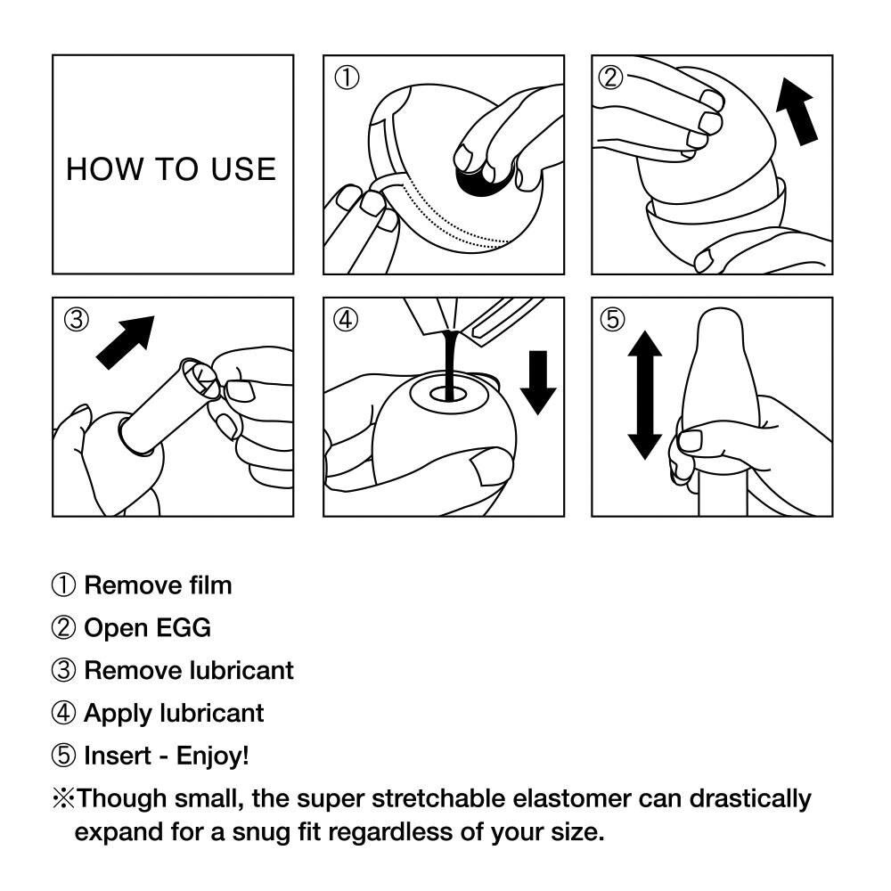 6-teiliges Masturbator-Set „Egg Variety Pack Wonder“ mit verschiedenen Stimulationsstrukturen