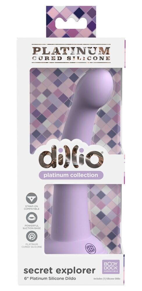 Dildo „Secret Explorer“ mit Saugfuß, Strap-on kompatibel