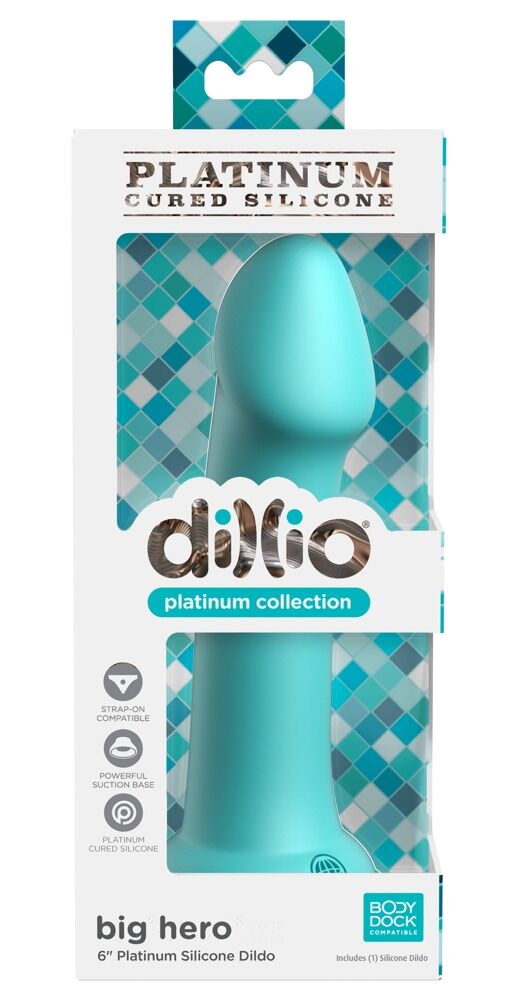 Dildo „Big Hero“ mit Saugfuß, Strap-on kompatibel