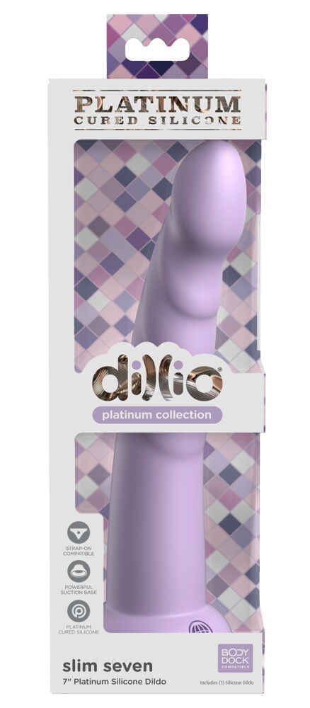 Dildo „Slim Seven“ mit Saugfuß, Strap-on kompatibel