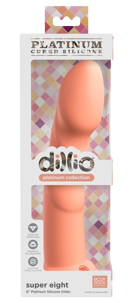 Dildo „Super Eight“ mit Saugfuß, Strap-on kompatibel