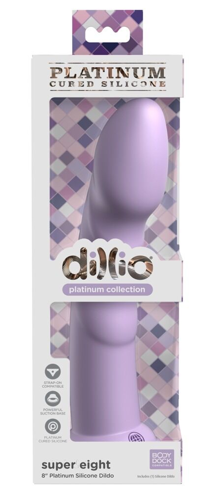 Dildo „Super Eight“ mit Saugfuß, Strap-on kompatibel