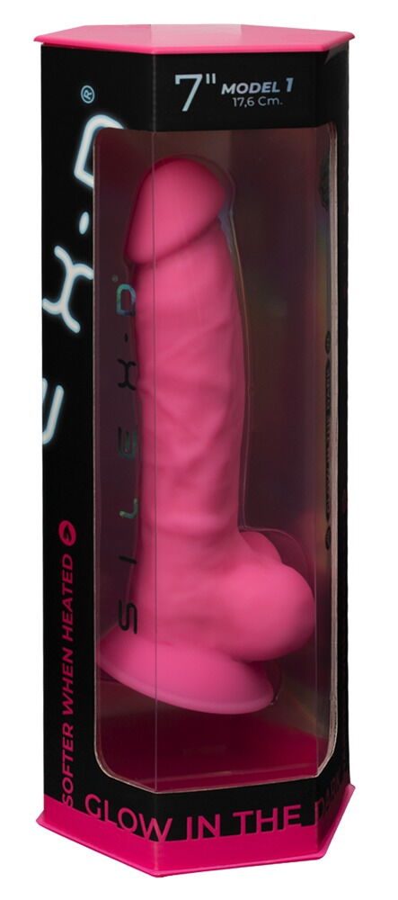 Naturdildo „Model 1 Glow in the Dark“ mit Saugfuß