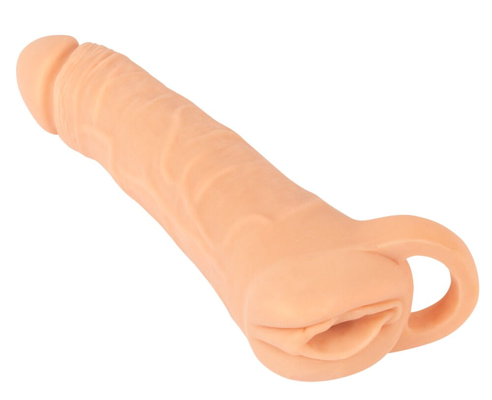 Penissleeve „2in1 Extension + Masturbator“ mit Hodenring