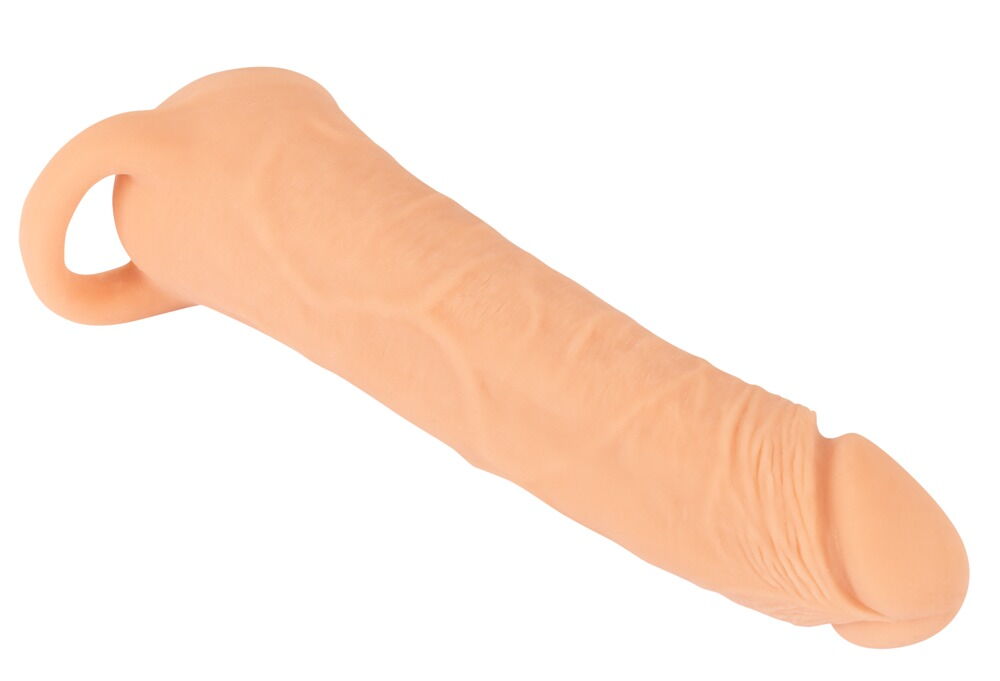 Penissleeve „2in1 Extension + Masturbator“ mit Hodenring