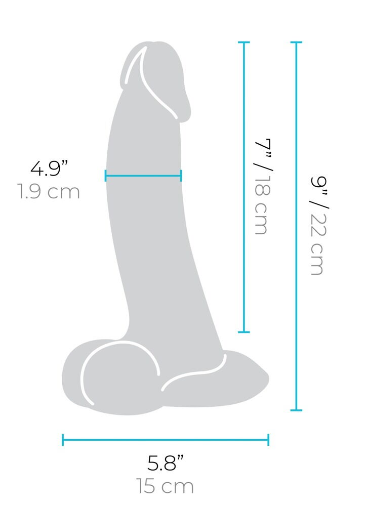 Naturdildo „slipskin curvy“ mit Saugfuß