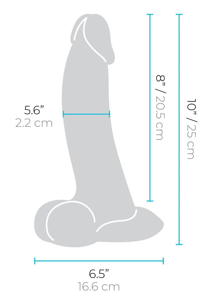 Naturdildo „slipskin curvy“ mit Saugfuß