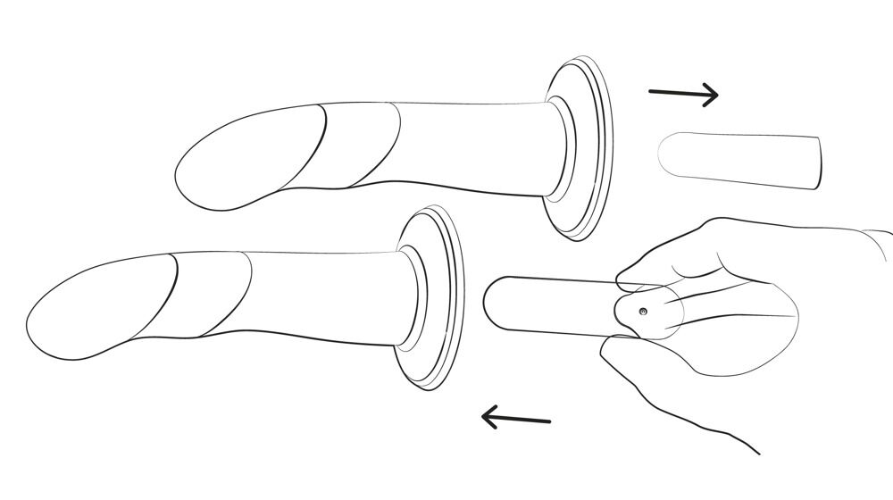 Strap-on-Set „Piccolo Pegging Kit“ mit Dildo und verstellbarem Umschnallgurt