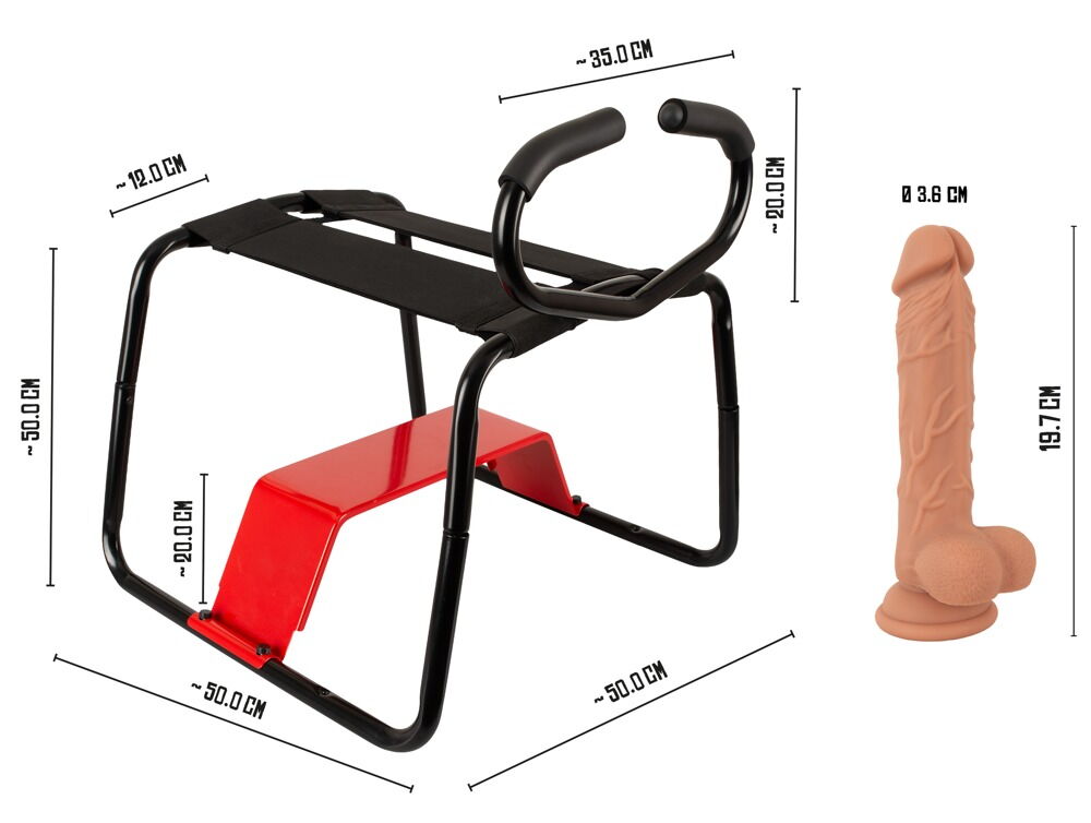 Sexhocker „The Ultimate Sex Stool“ inklusive Naturdildo