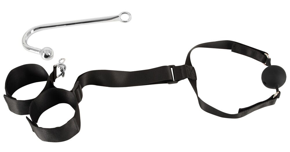 Bondage-Set mit Analhaken & Knebel