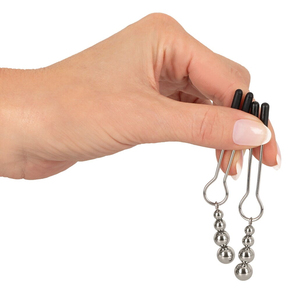 Nippelklemmen mit Kugelschmuck