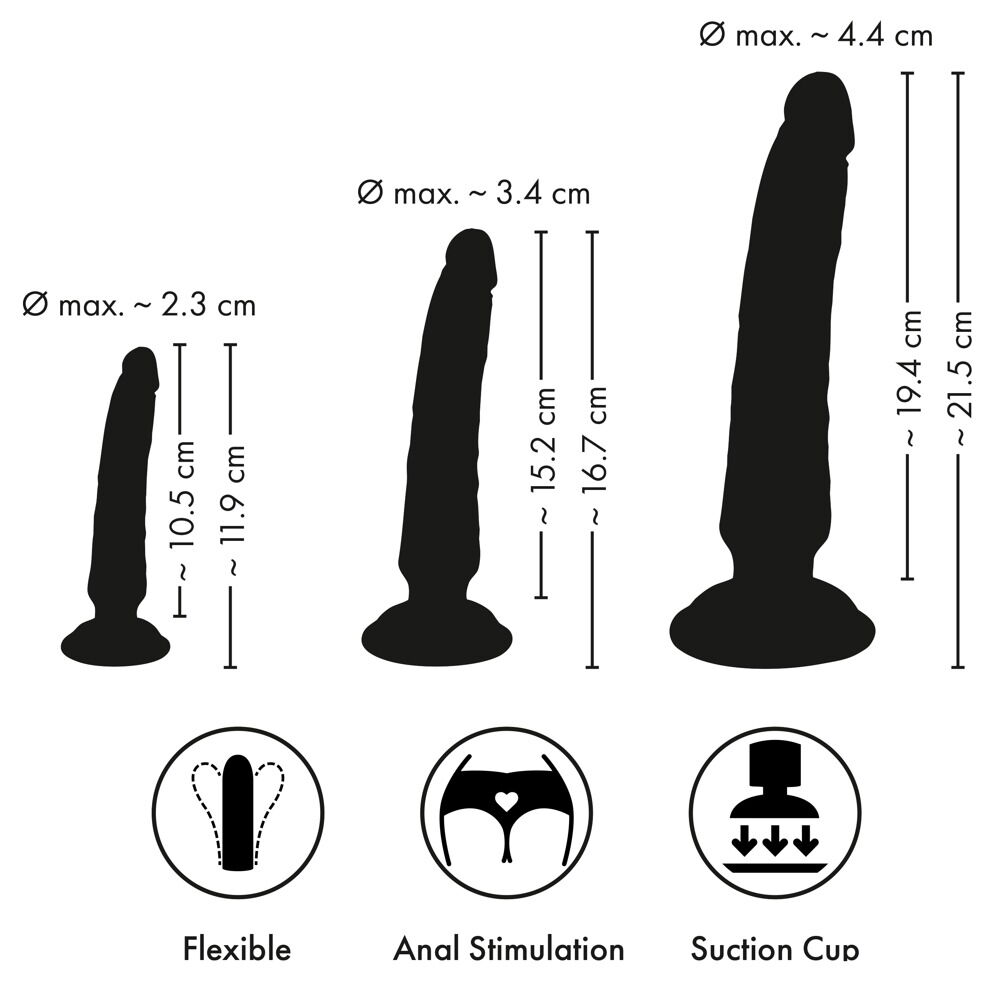 3-teiliges Analplug-Set
