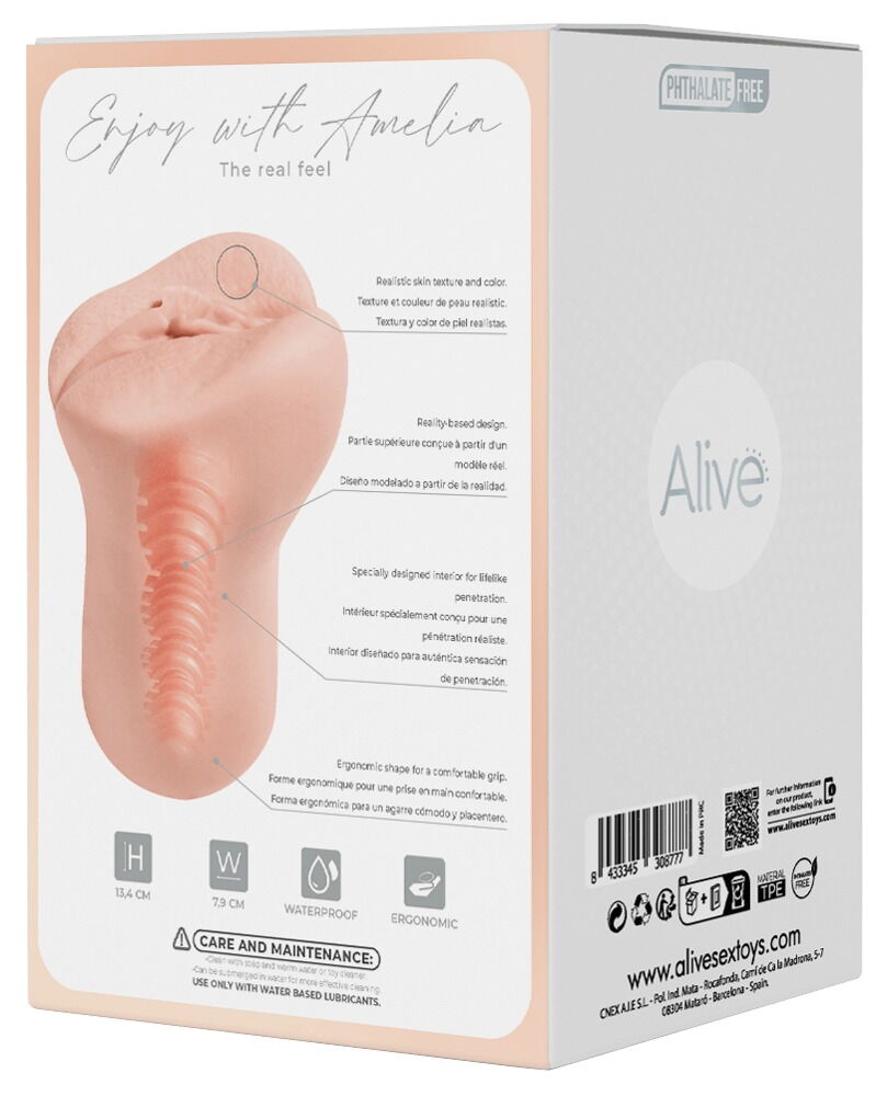 Masturbator „Amelia S“ in Vagina-Optik