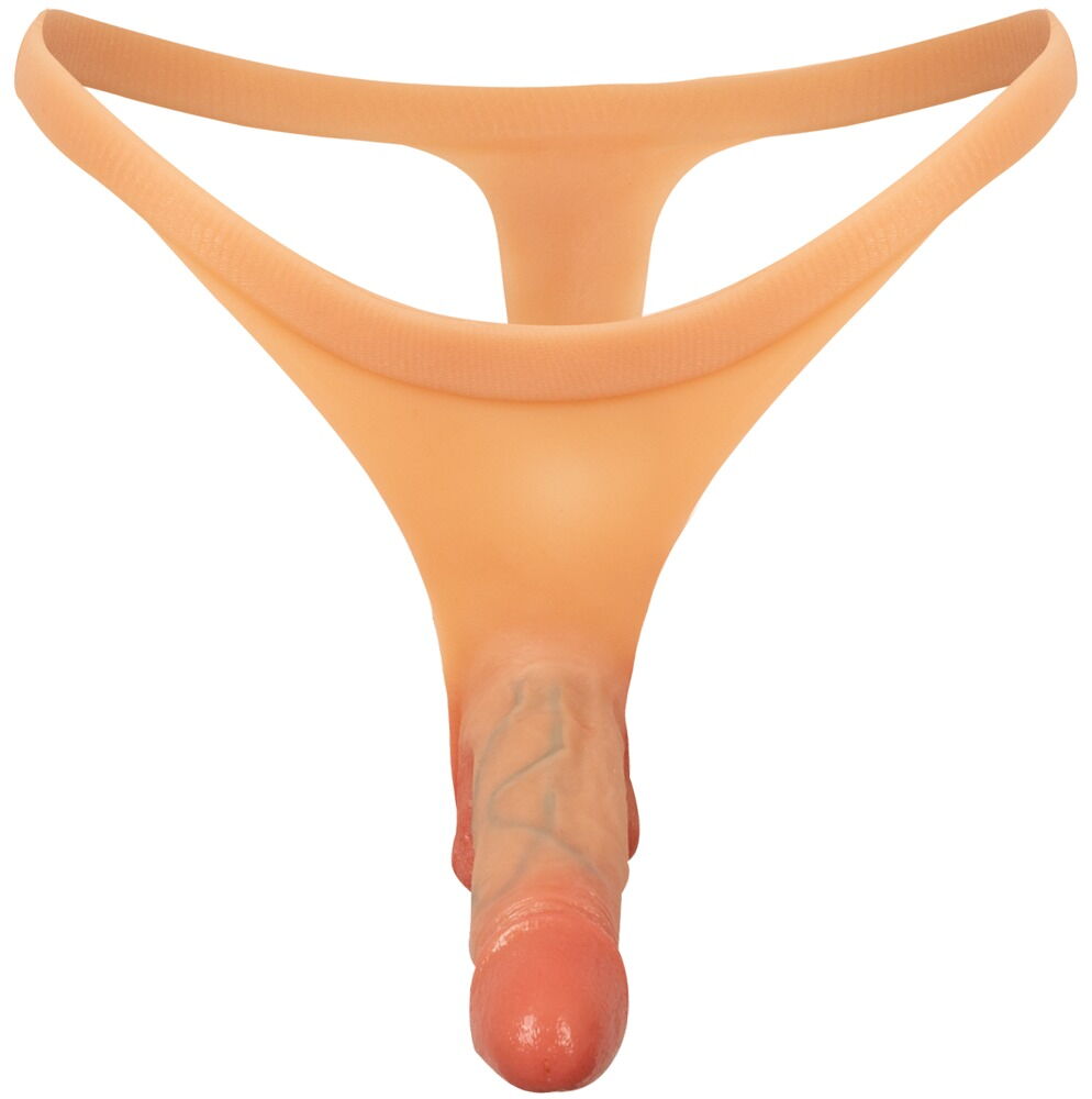 Strap-on-String mit Außen- und Innendildo