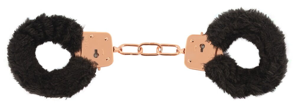Handschellen mit abnehmbaren Plüschbezügen