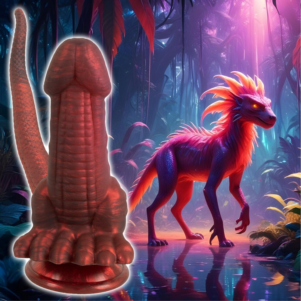 Doppeldildo „Panthera Double“ mit Saugfuß