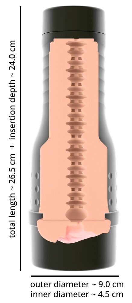 Masturbator „The V-Stroker“ in lebensechter Optik