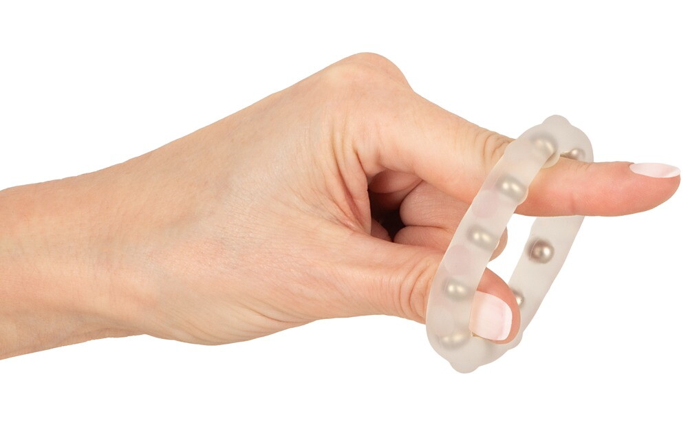 Penisring mit Metall-Massagekugeln