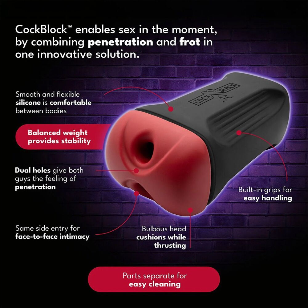 Masturbator „CockBlock“ für 2 Penisse