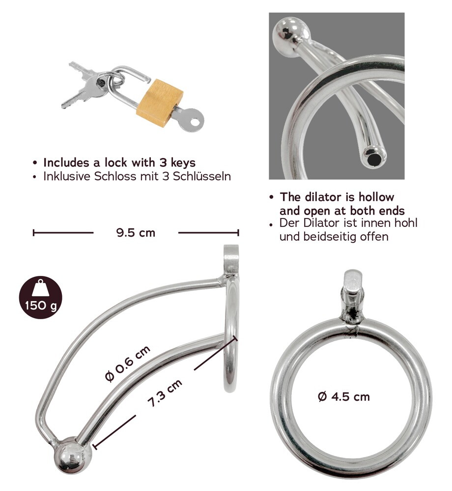 Peniskäfig mit hohlem Dilator
