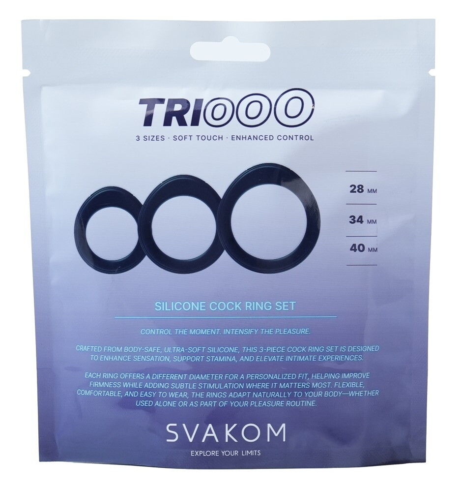 3-teiliges Penisring-Set „Triooo“