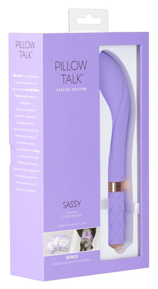 Vibrator „Sassy Special Edition“ inkl. Kartenspiel & Satinschal