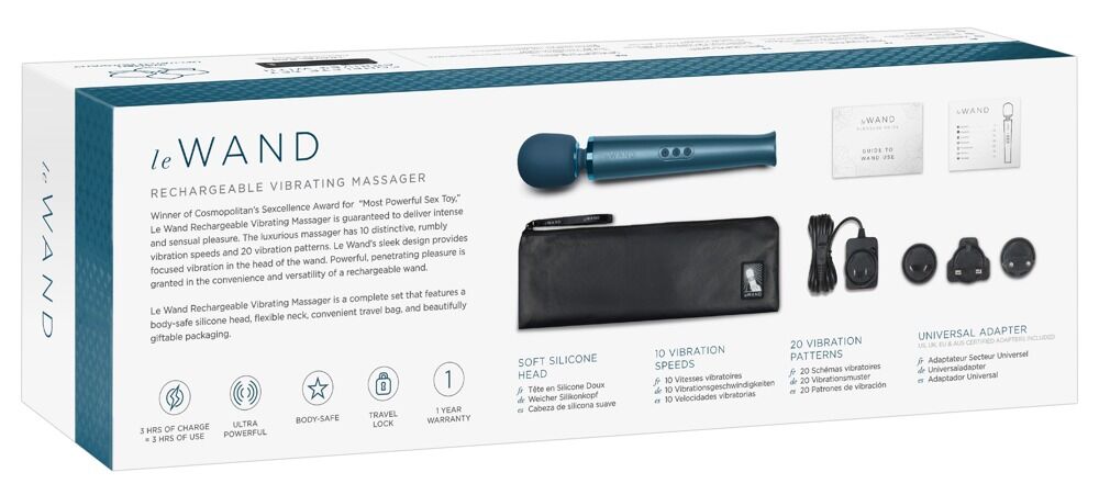 Massagestab „le Wand“ mit 20 Vibrationsmodi in 10 Intensitäten