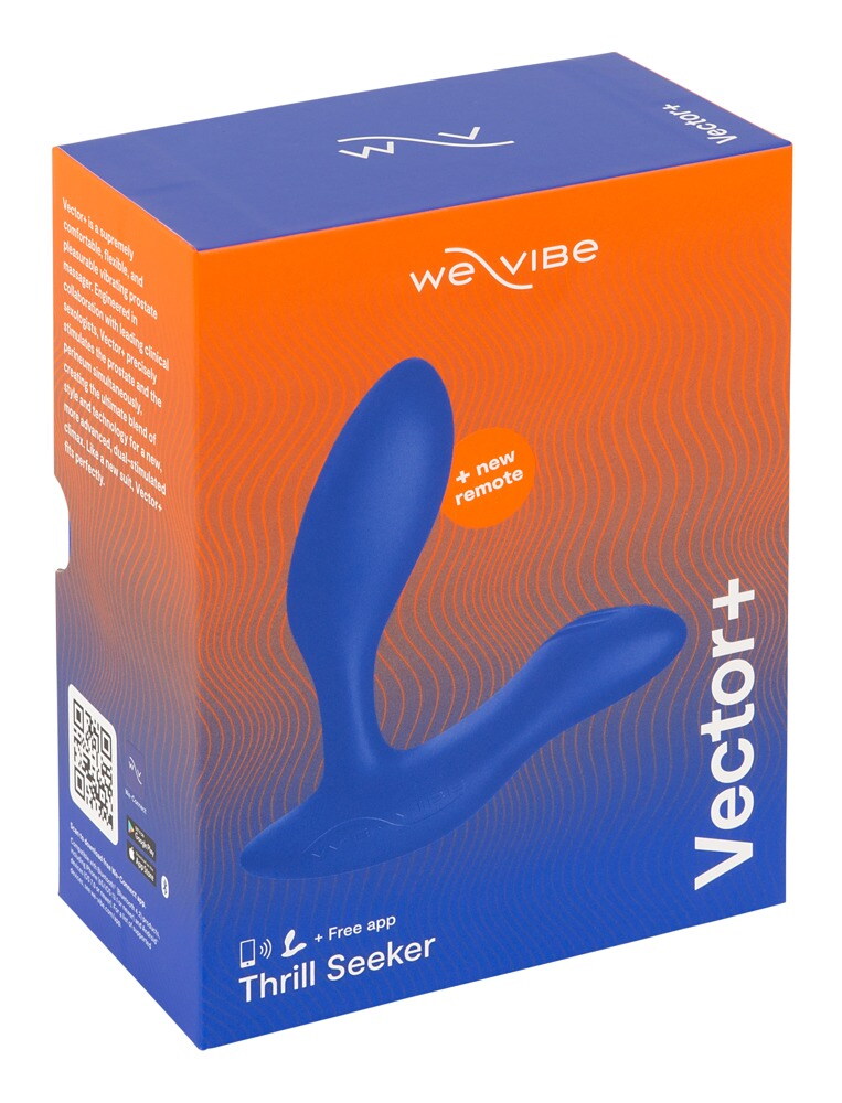 Vibro-Analplug „Vector+“ mit Fernbedienung, kompatibel mit We-Vibe App