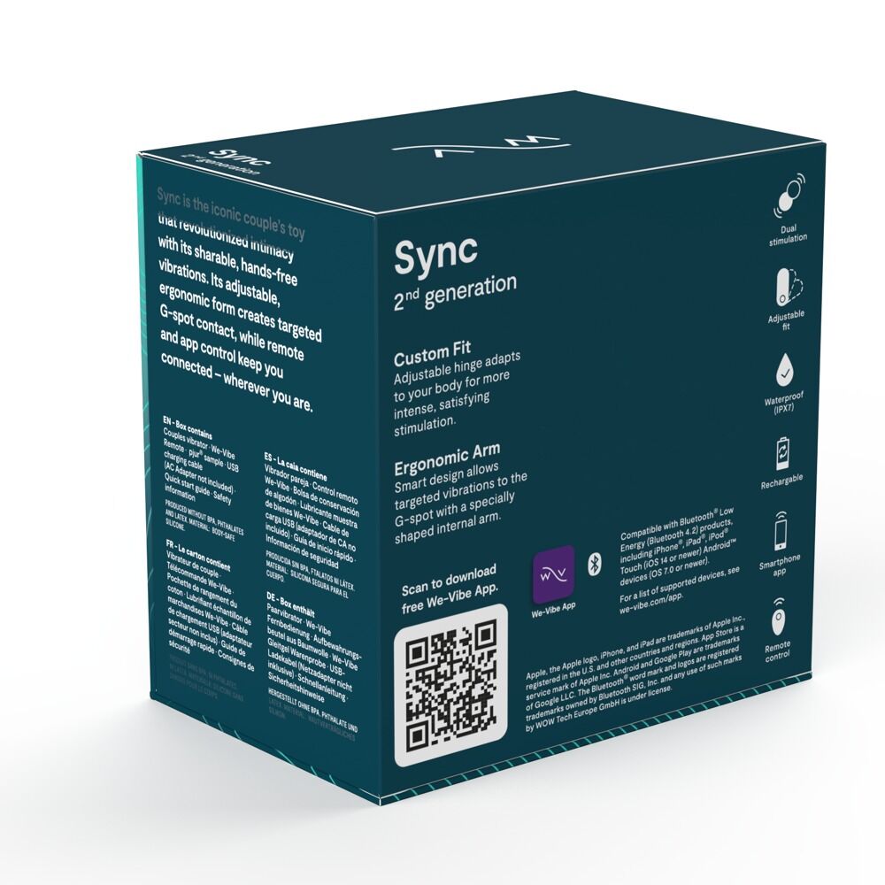 Paarvibrator „Sync 2“ steuerbar per Fernbedienung oder App