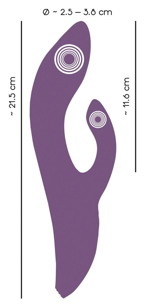 „Nodding Rabbit Vibrator“ mit rhythmisch nickender G-Zonen-Spitze in 3 Speeds